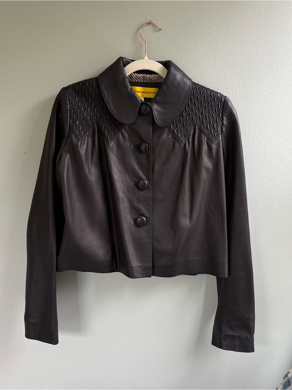 Cathrine Malandrino black Leather Jacket